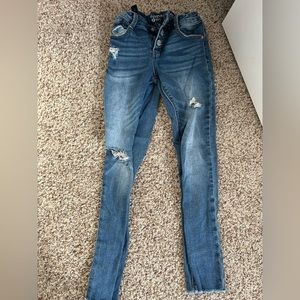 Hippie girl regular straight jeans
